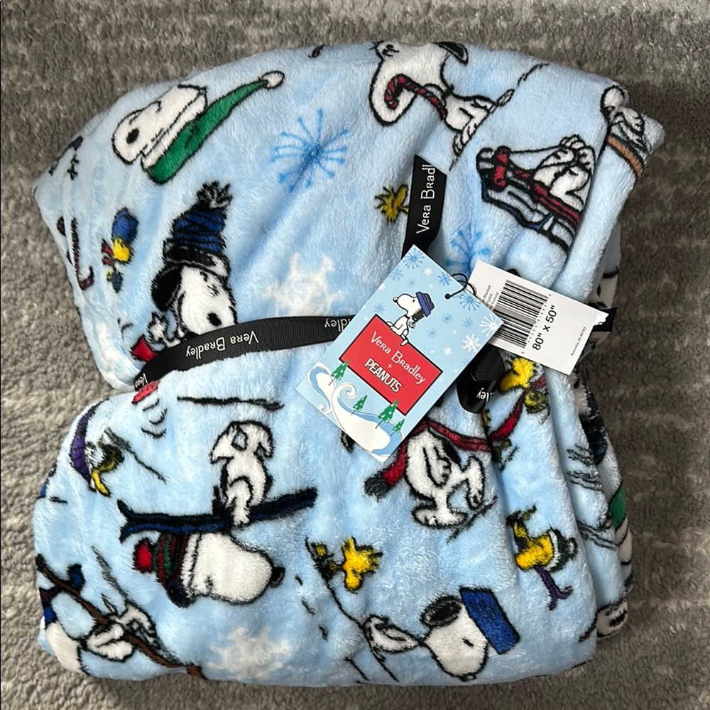 Vera Bradley Kids Snoopy Blanket - Blue